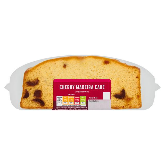 Sainsbury's Cherry Madeira Loaf Cake 268g