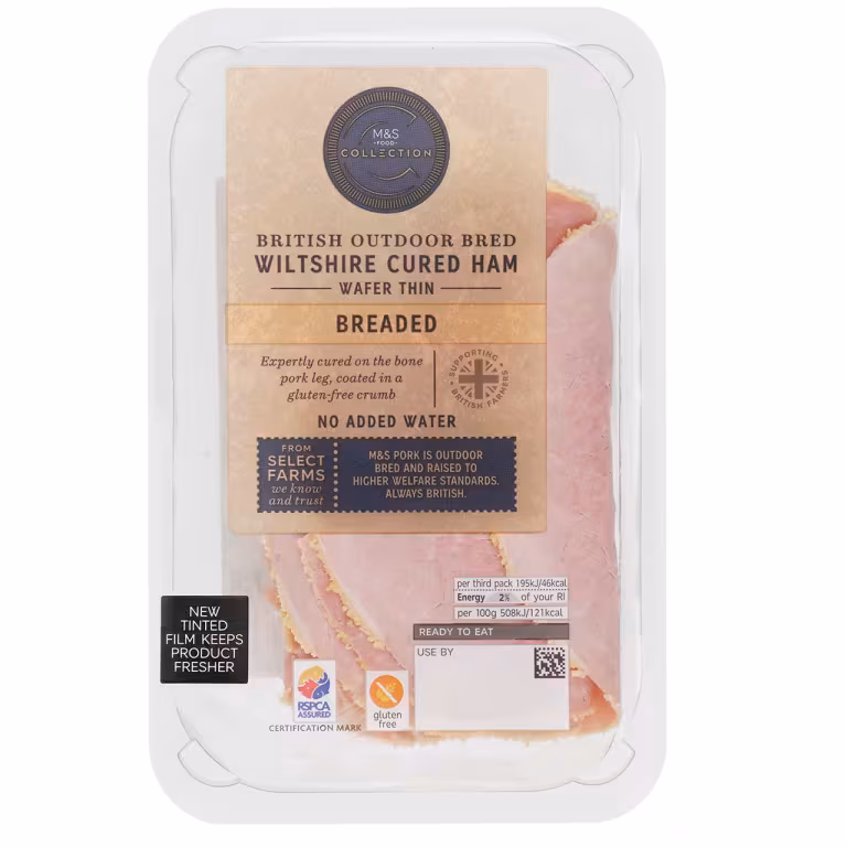 M&S British Wafer Thin Breaded Ham