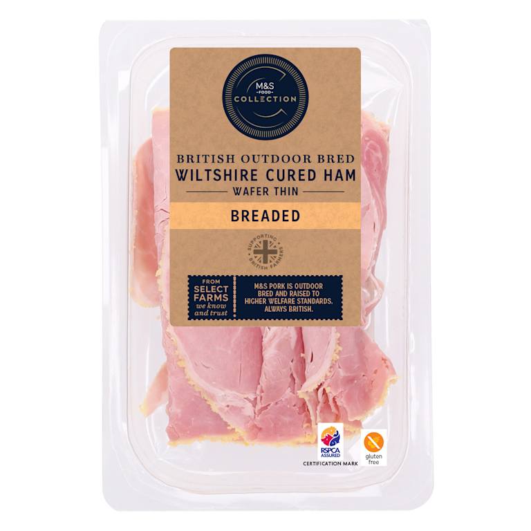 M&S British Wafer Thin Breaded Ham