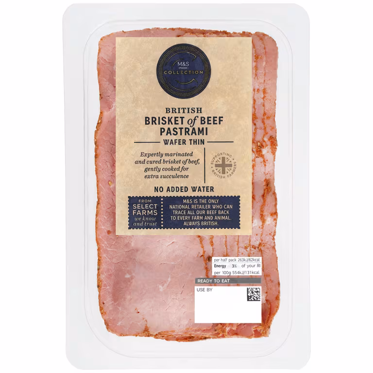 M&S British Wafer Thin Pastrami