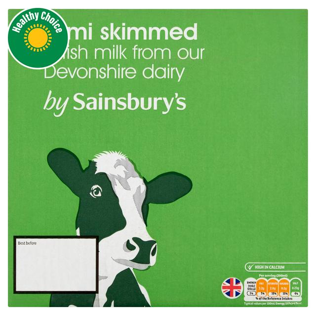 Sainsbury's Semi Skimmed Long Life Milk 6x1L