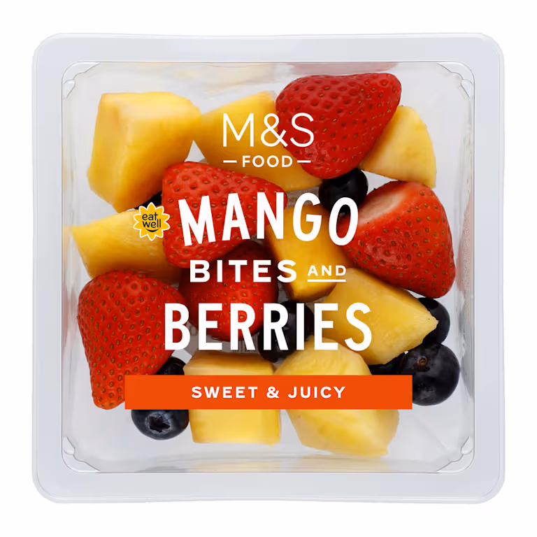 M&S Mango, Strawberries, Raspberries and Blueberries