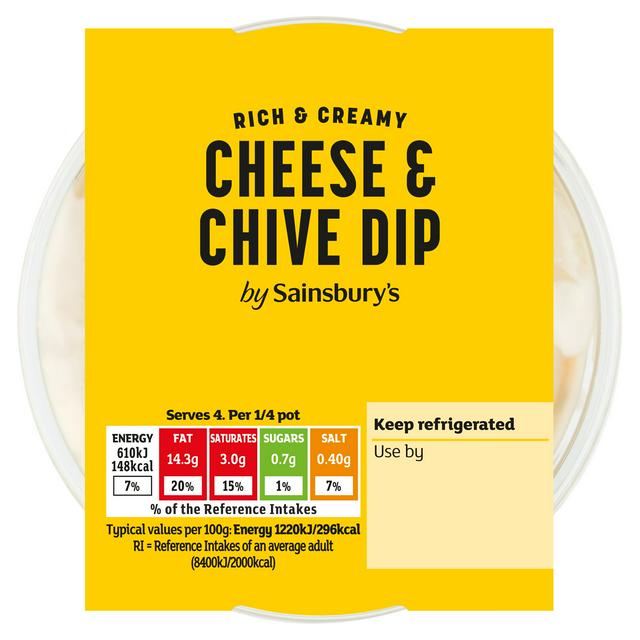 Sainsbury's Cheddar Cheese & Chive Dip 200g