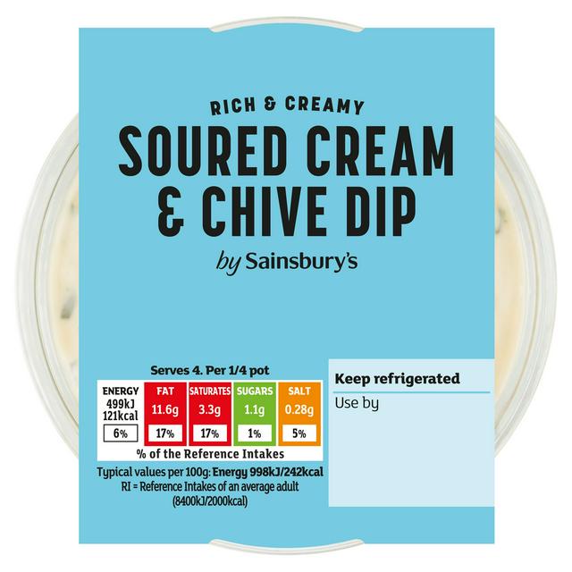 Sainsbury's Soured Cream & Chive Dip 200g