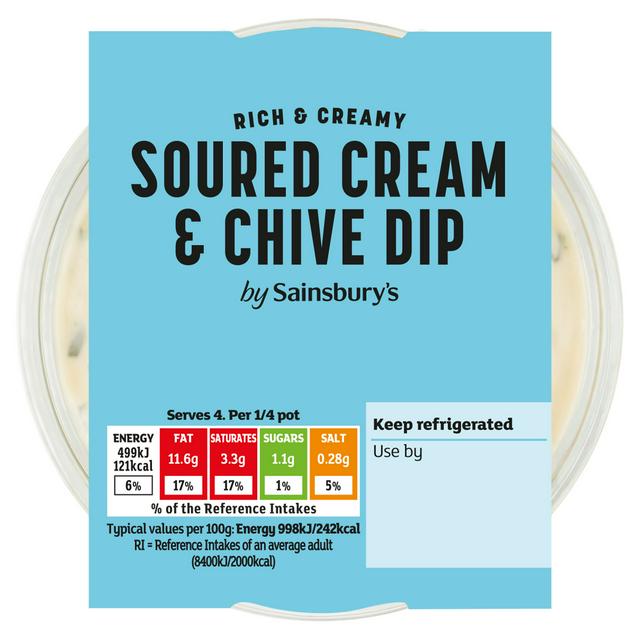 Sainsbury's Soured Cream & Chive Dip 200g