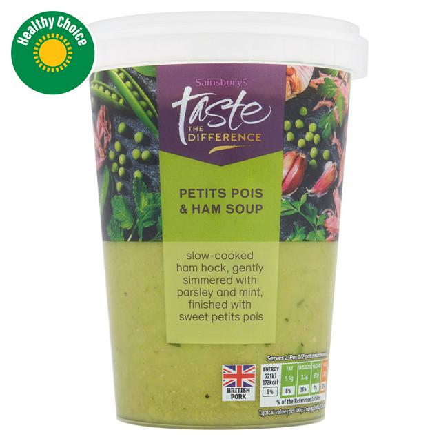 Sainsbury's Petits Pois & Ham Soup, Taste the Difference 600g