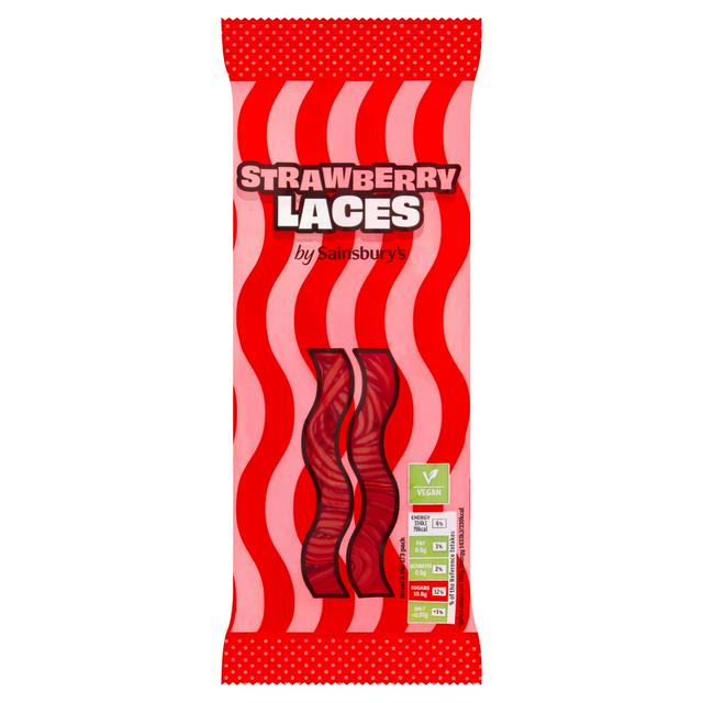 Sainsbury's Strawberry Laces Sweets 70g