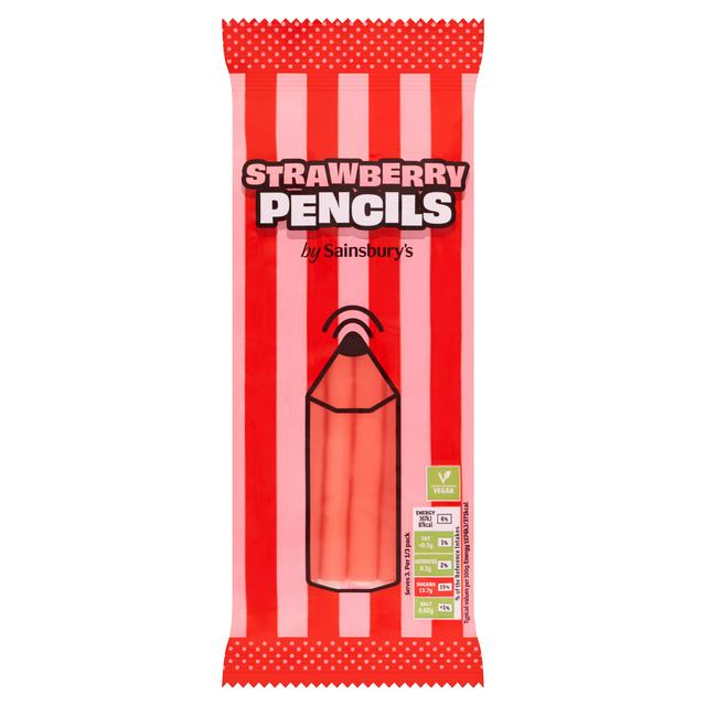Sainsbury's Strawberry Pencils Sweets 70g