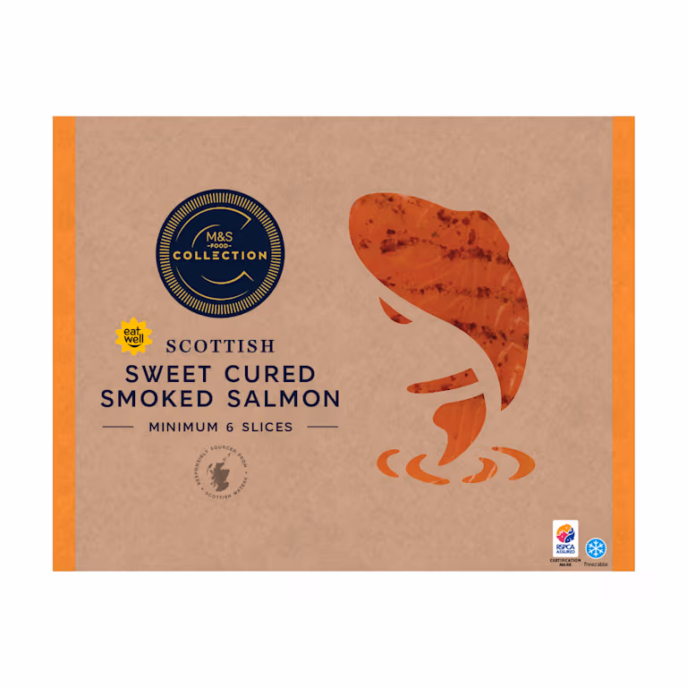 M&S Scottish Sweet Cured Smoked Salmon