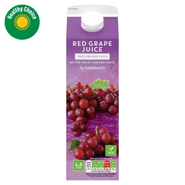 Sainsbury's Red Grape Juice, Not From Concentrate 1L