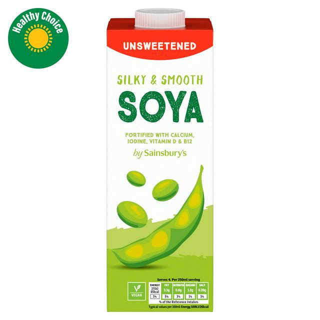 Sainsbury's Unsweetened Long Life Soya Drink 1L