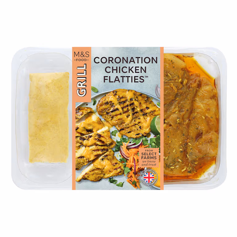 M&S 4 Coronation Chicken Flatties