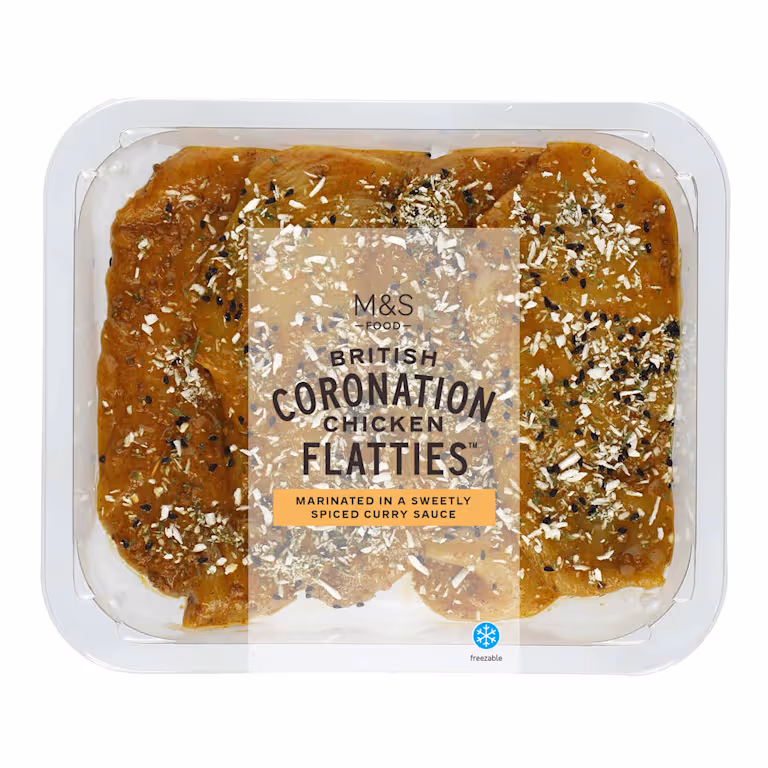 M&S 4 Coronation Chicken Flatties