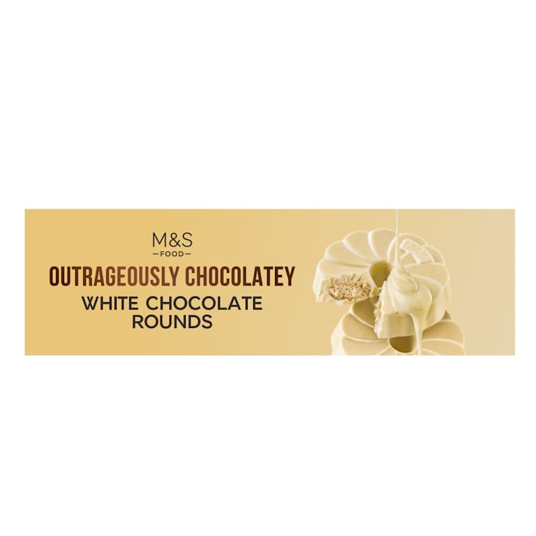 M&S Outrageously Chocolatey White Chocolate Rounds