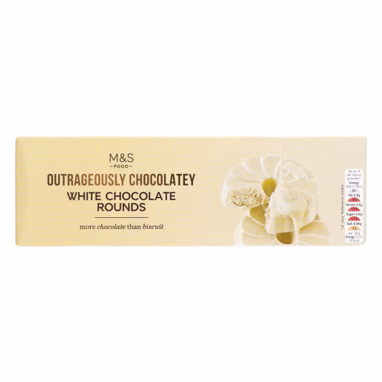 M&S Outrageously Chocolatey White Chocolate Rounds