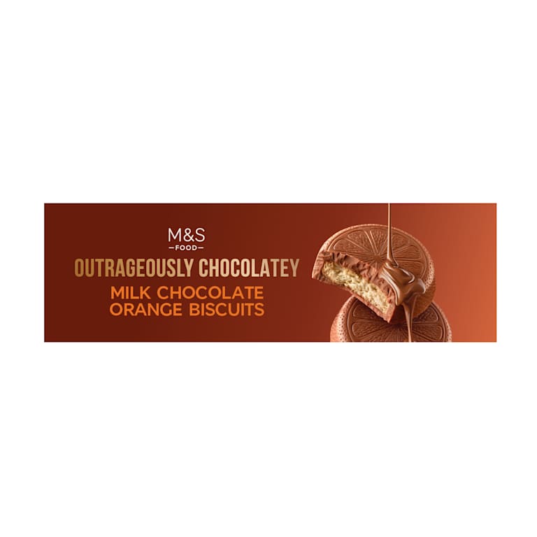 M&S Extremely Chocolatey Milk Chocolate Orange Biscuits