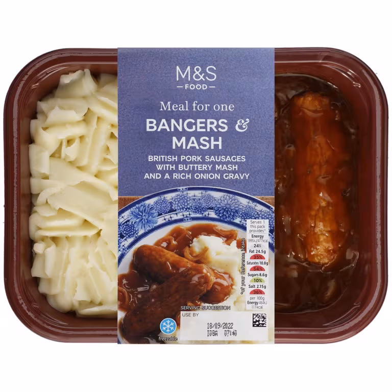 M&S Bangers and Mash