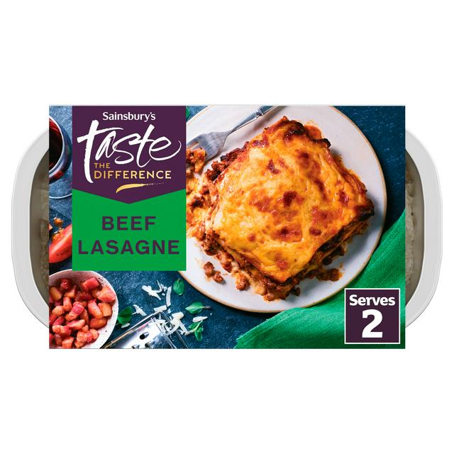Sainsbury's Beef Lasagne Ready Meal For 2, Taste the Difference 800g