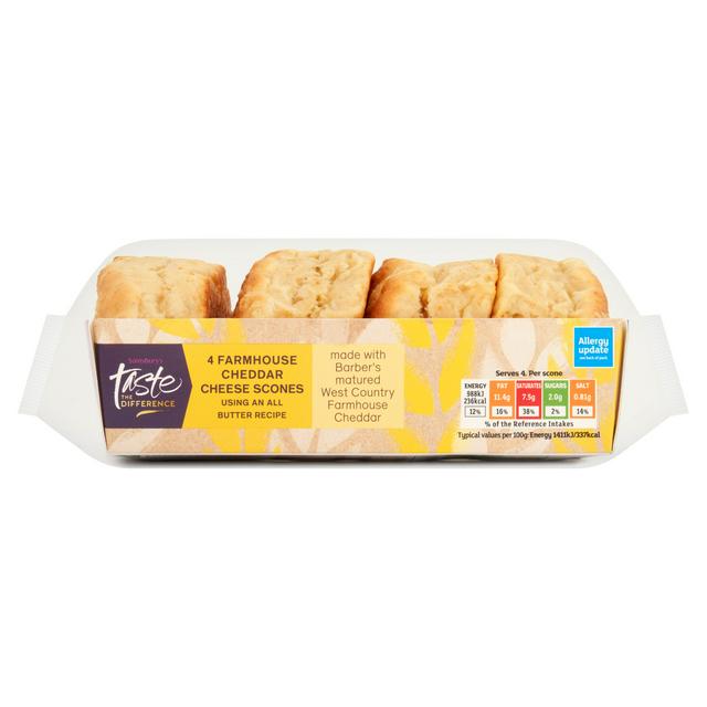Sainsbury's Farmhouse Cheese Scones, Taste Difference x4