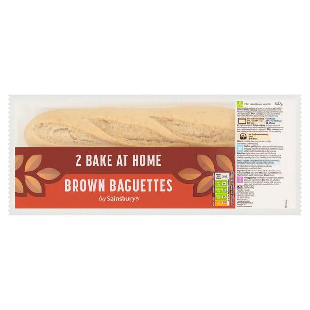 Sainsbury's Bake at Home Brown Baguettes x2