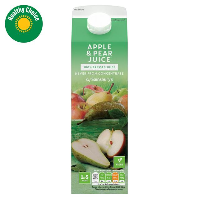 Sainsbury's Apple & Pear Juice, Not From Concentrate 1L