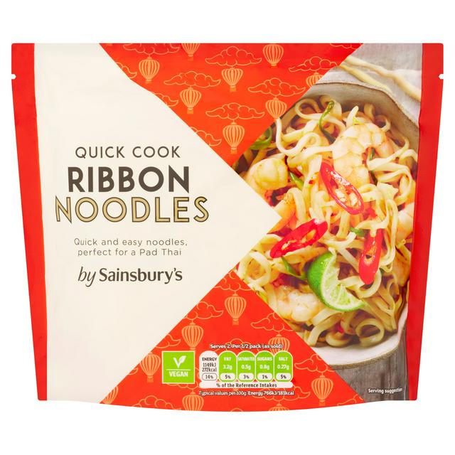Sainsbury's Pad Thai Ribbon Noodles Quick To Cook 300g