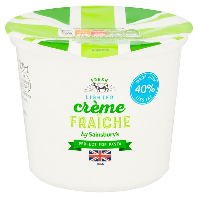 Sainsbury's British Lighter Crème Fraîche 300ml