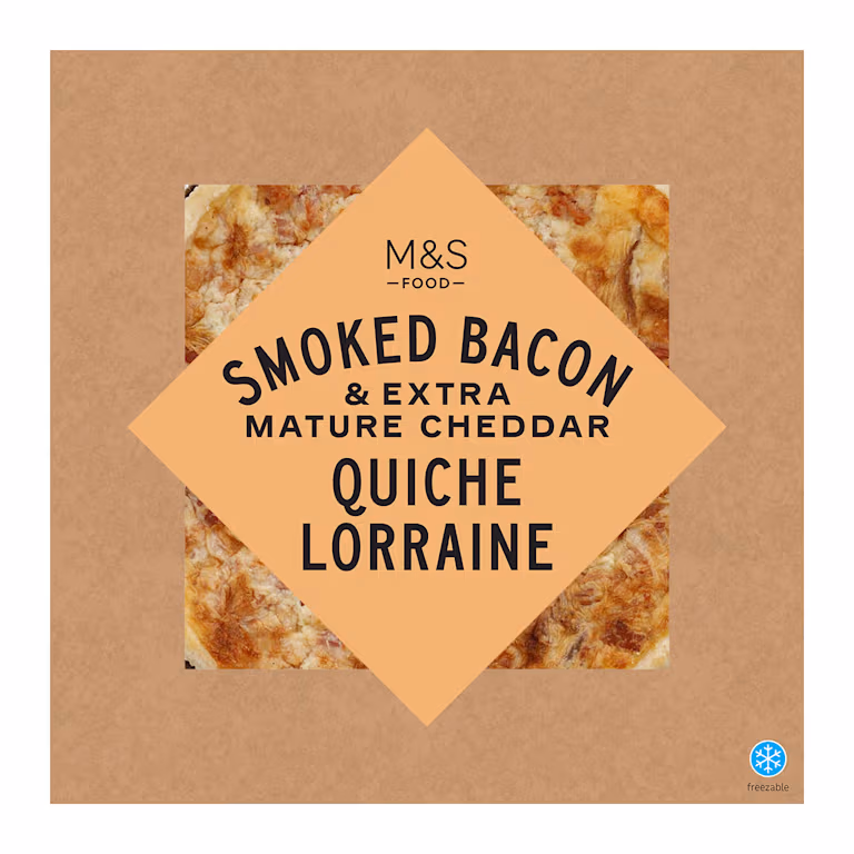 M&S Smoked Bacon and Extra Mature Cheddar Quiche Lorraine