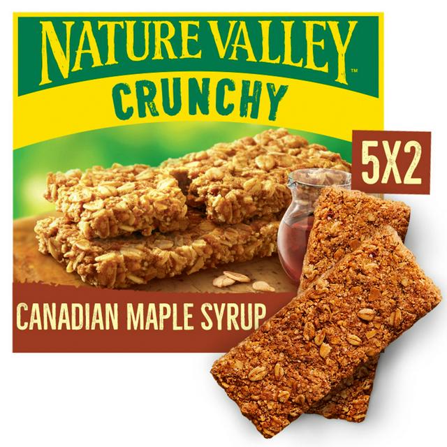 Nature Valley Crunchy Oats & Maple Syrup Cereal Biscuit Snack Bars 5x42g