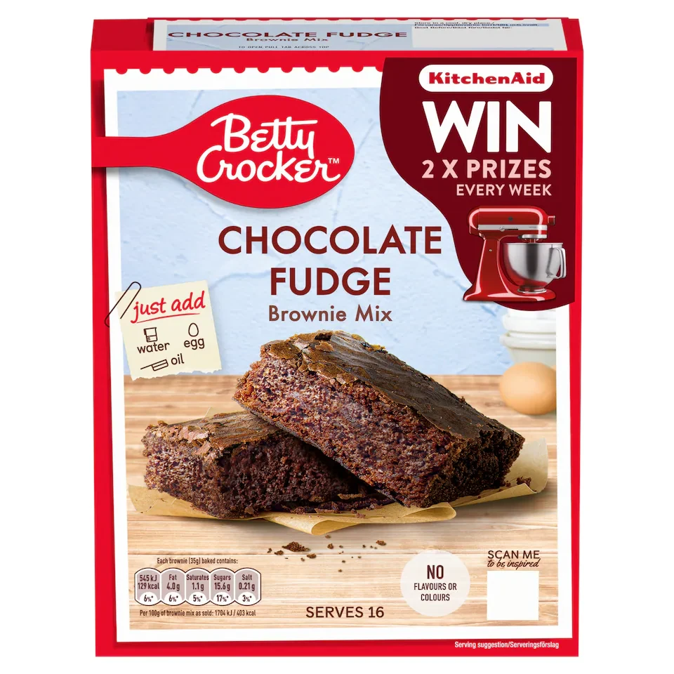 Betty Crocker Chocolate Fudge Brownie Mix 415G