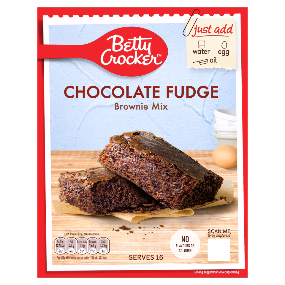 Betty Crocker Chocolate Fudge Brownie Mix 415G
