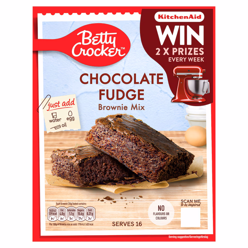 Betty Crocker Chocolate Fudge Brownie Mix 415G