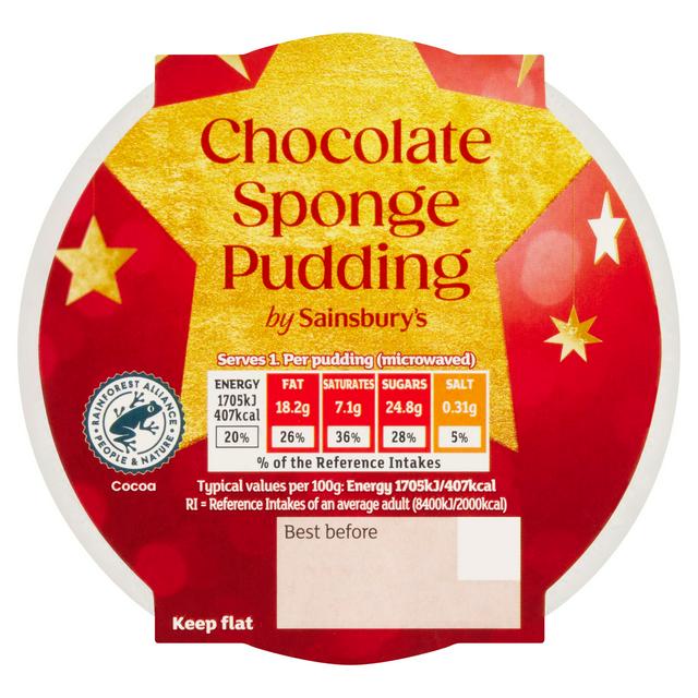 Sainsbury's Chocolate Sponge Pudding 100g