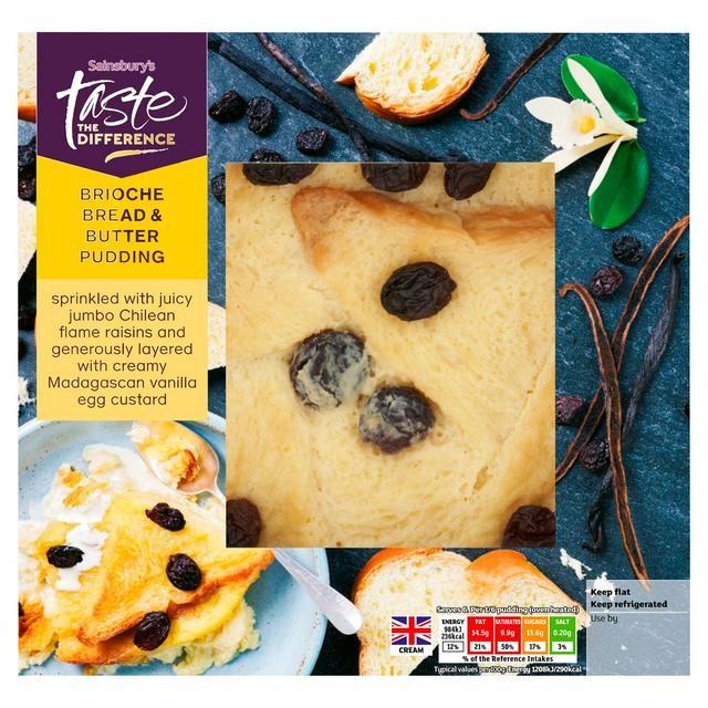 Sainsbury's Brioche Bread & Butter Pudding Dessert, Taste the Difference 500g