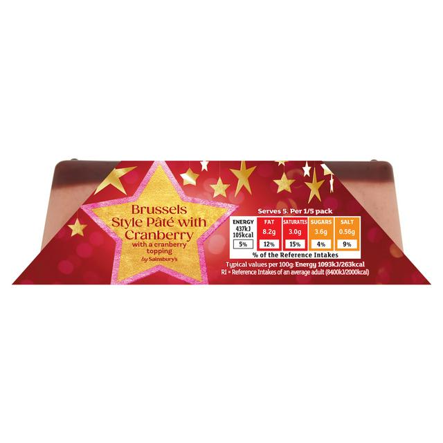 Sainsbury's Brussels Style Pate with Cranberry 200g