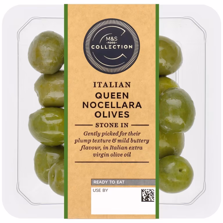 M&S Italian Queen Nocellara Olives (Stone In)
