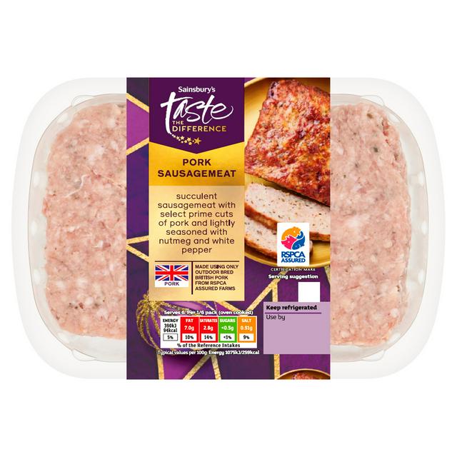 Sainsbury's Pork Sausagemeat, Taste the Difference 330g