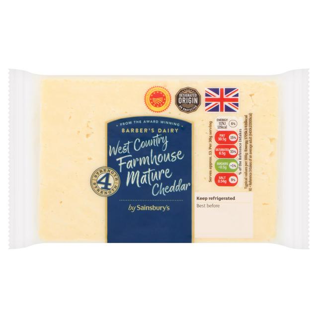 Sainsbury's West Country Farmhouse Mature Cheddar Cheese 400g