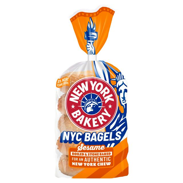 New York Bakery Co. Bagels, Sesame x5