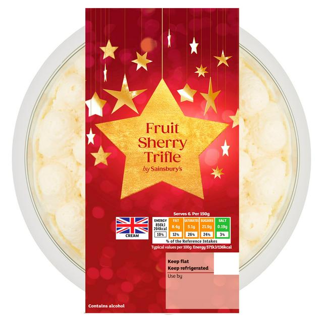 Sainsbury's Fruit Sherry Trifle 900g