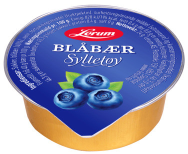 Blåbærsyltetøy 100/24g Lerum
