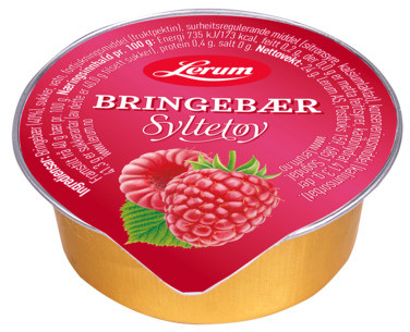 Bringebærsyltetøy 100/24g Lerum