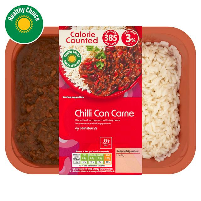 Sainsbury's Chilli Con Carne, Be Good To Yourself 400g (Serves 1)
