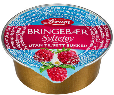 Bringebærsyltetøy Original Utan Tilsett Sukker Kuvert 100/21g