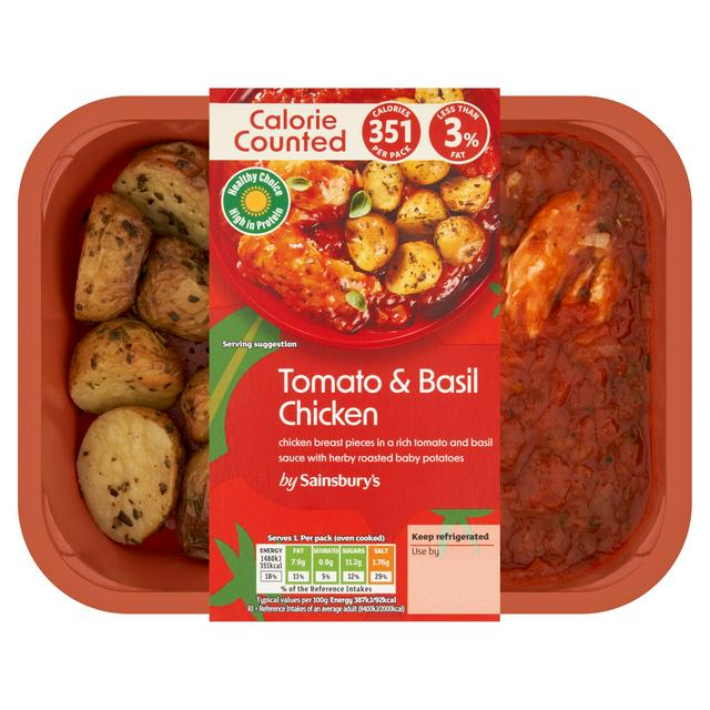 Sainsbury's Tomato & Basil Chicken, Be Good To Yourself 400g (Serves 1)