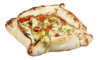 Piazza Pesto Mozzarella og Tomat 160g