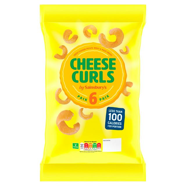 Sainsbury's Cheesy Curls 6x16g