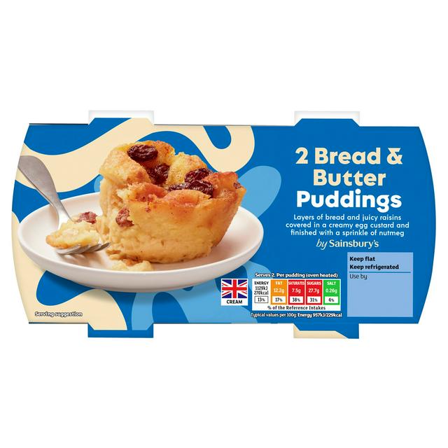 Sainsbury's Bread & Butter Pudding 2x120g