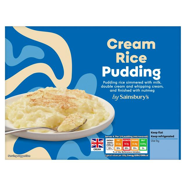 Sainsbury's Cream Rice Pudding 500g