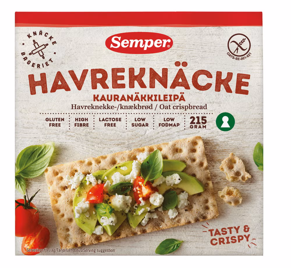 Havreknekkebrød Glutenfri, 215 g